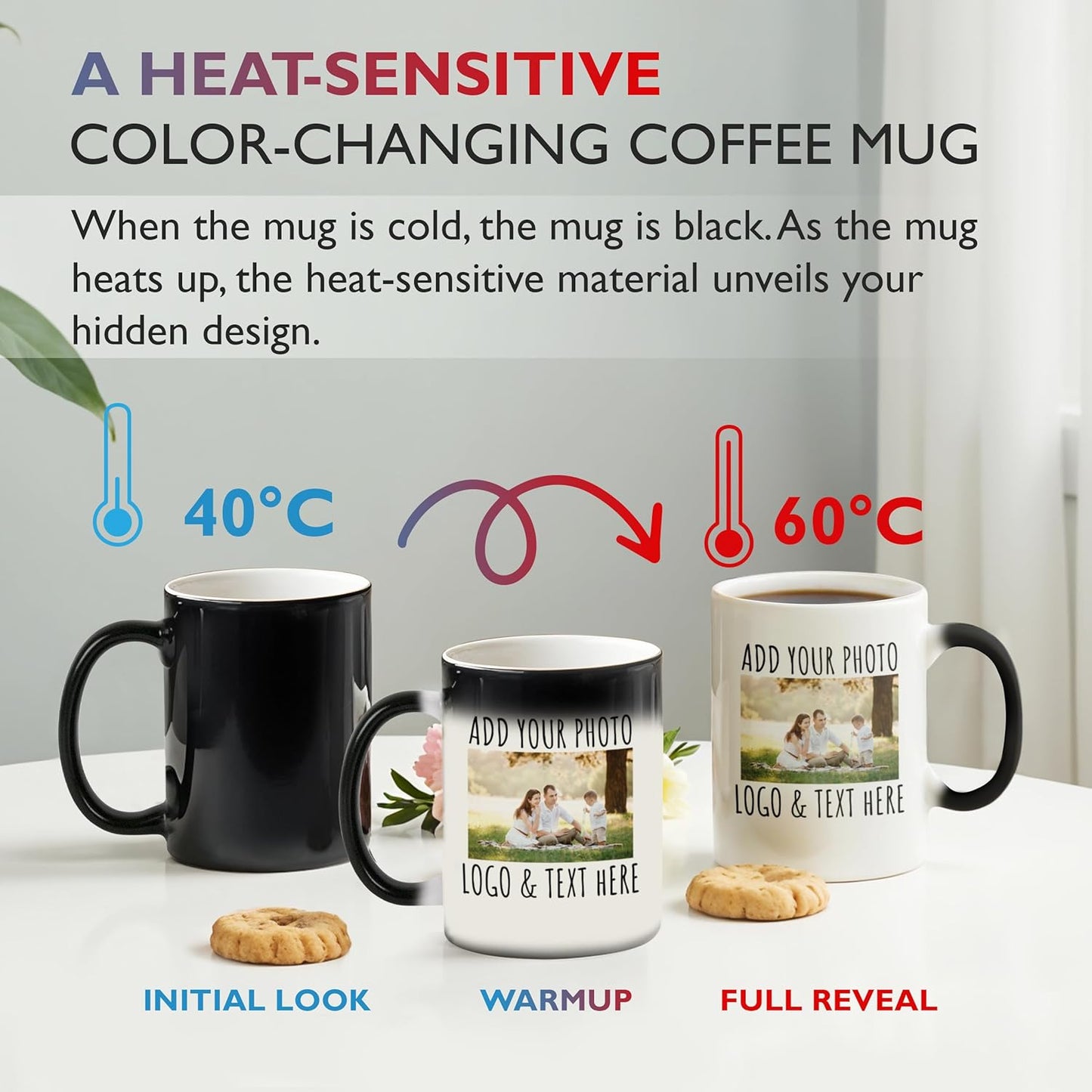 Mug magique / Effet révélateur de chaleur
