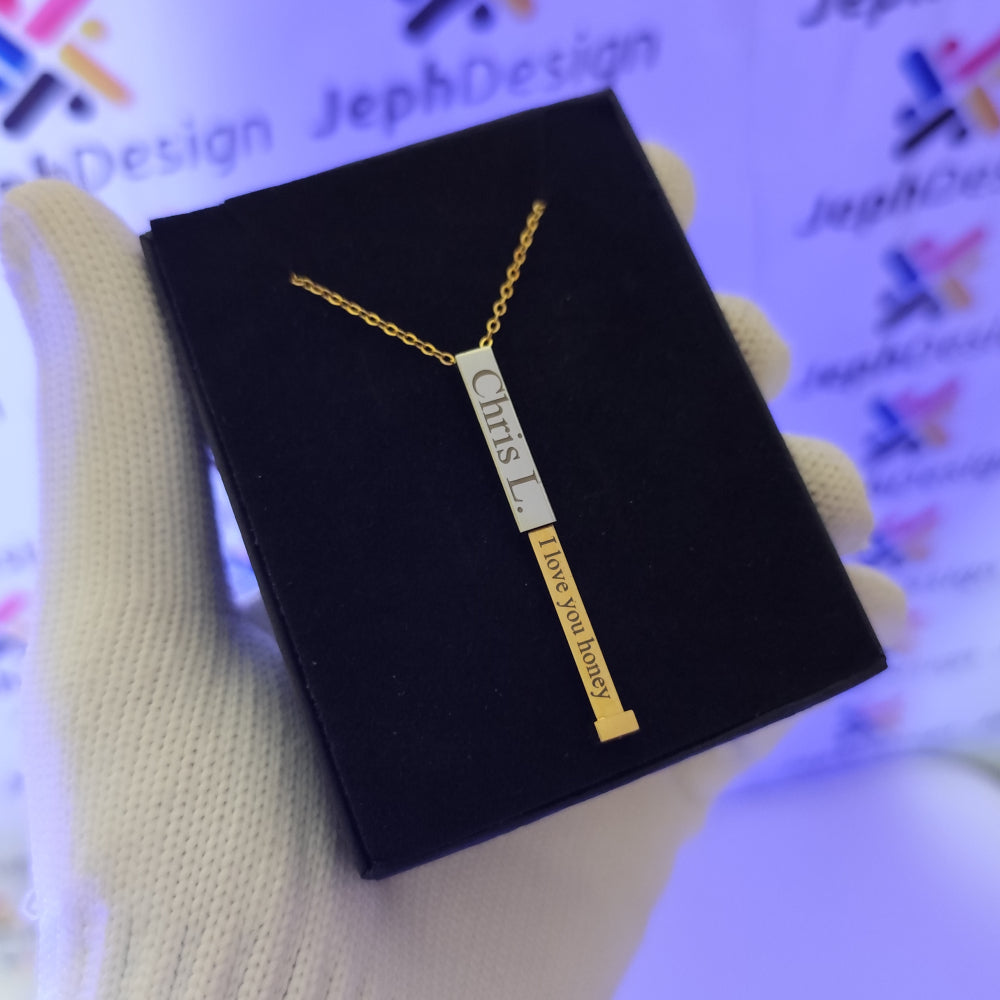 Pendentif Message Inoubliable Unisexe