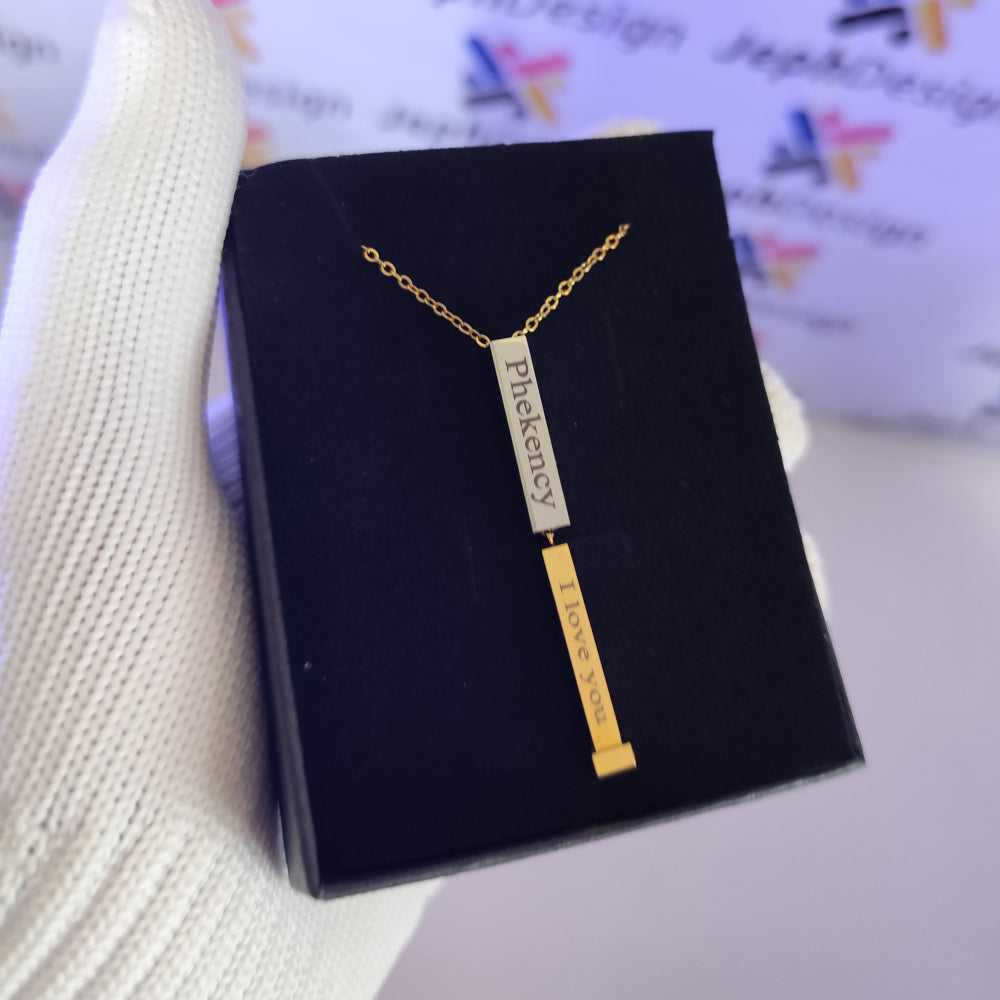 Pendentif Message Inoubliable Unisexe