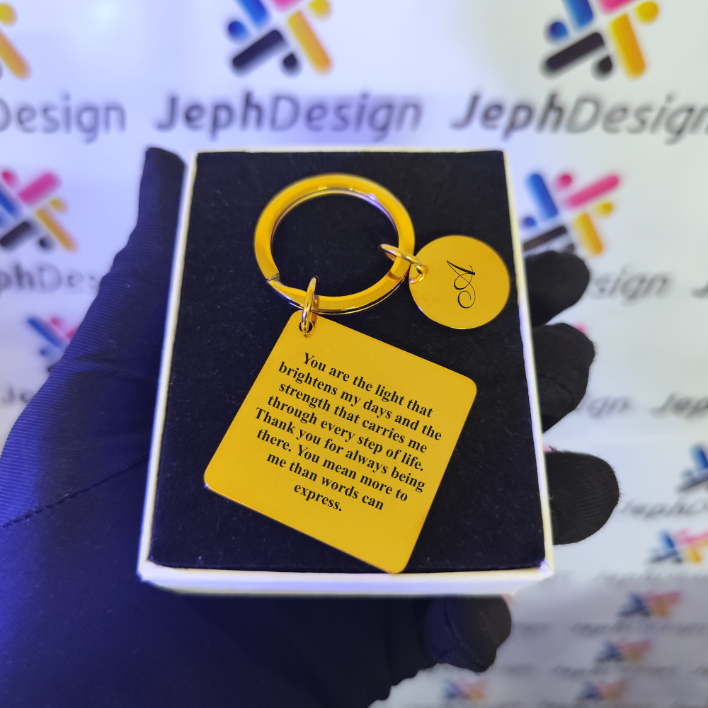 Personalized Calendar Keychain – Custom Date Gift