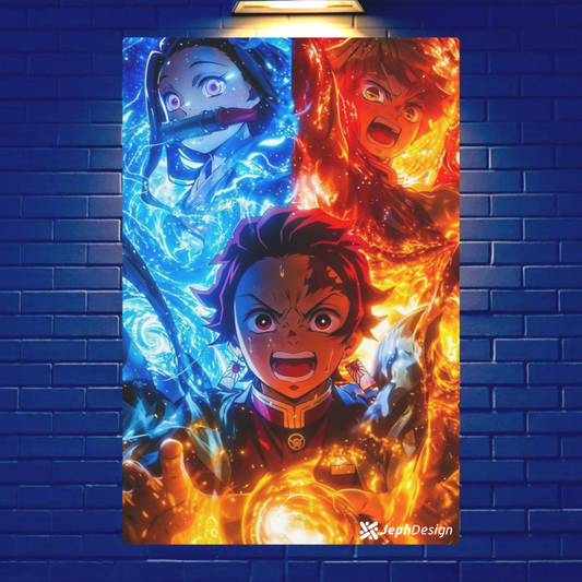Tanjiro, Nezuko, Zenitsu & Inosuke