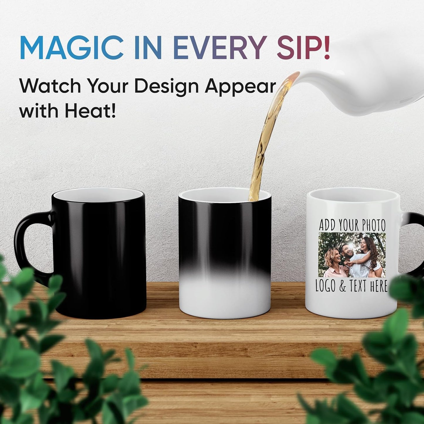 Mug magique / Effet révélateur de chaleur