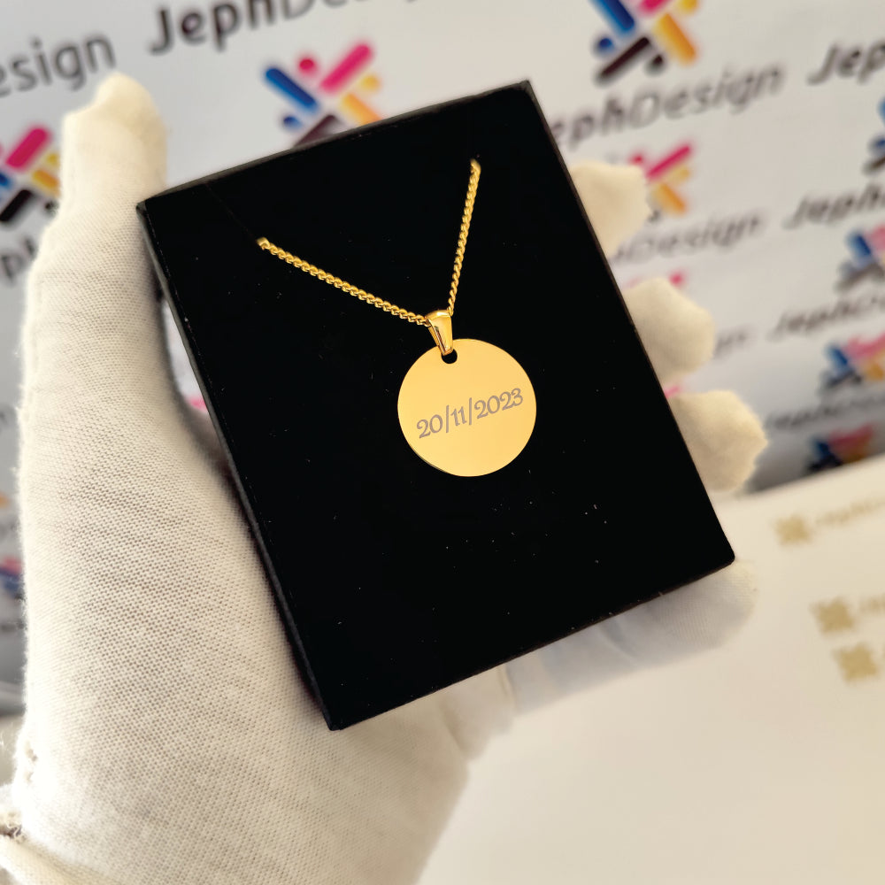 Glow Round Pendant Necklace