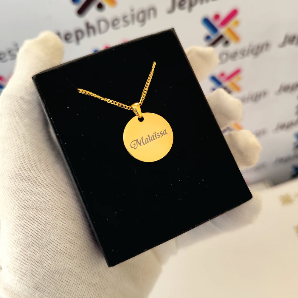 Glow Round Pendant Necklace