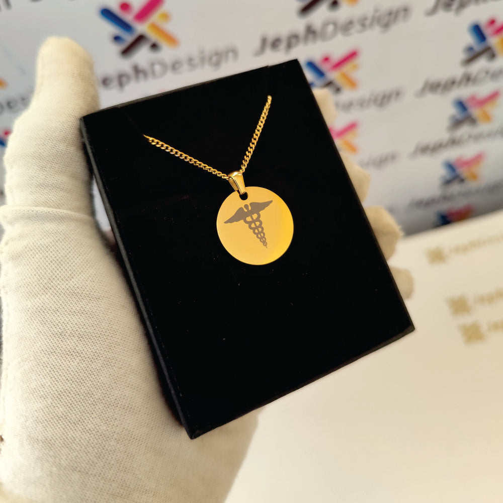 Glow Round Pendant Necklace