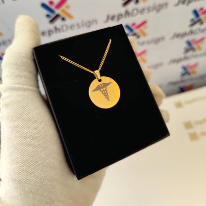 Glow Round Pendant Necklace