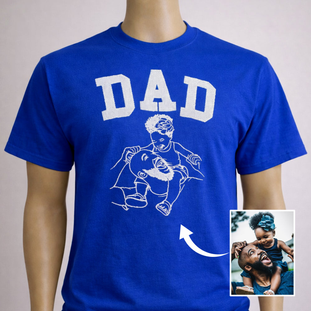 Dad t-shirt – Embroidered with Pride
