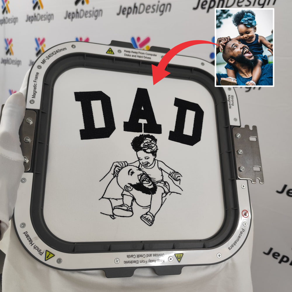 Dad t-shirt – Embroidered with Pride