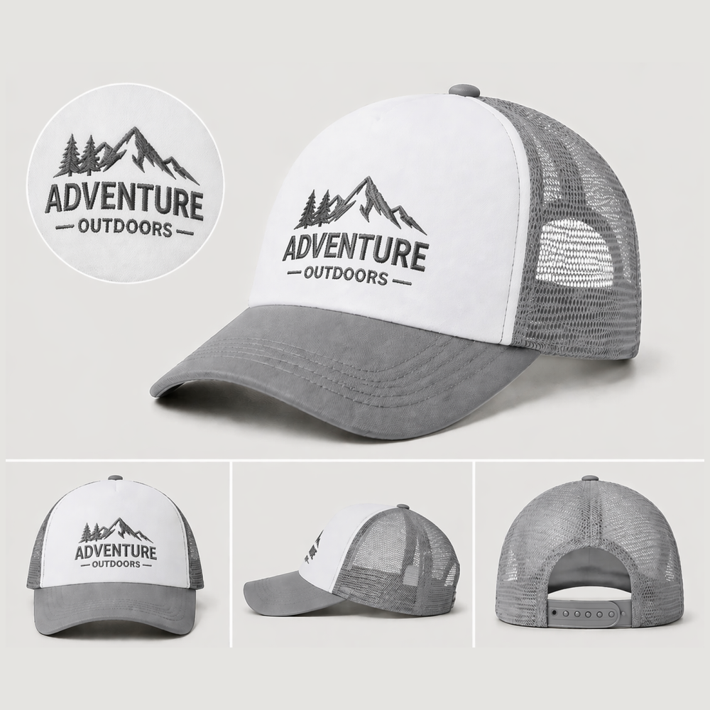 Custom Embroidered Hat – Mesh Snapback