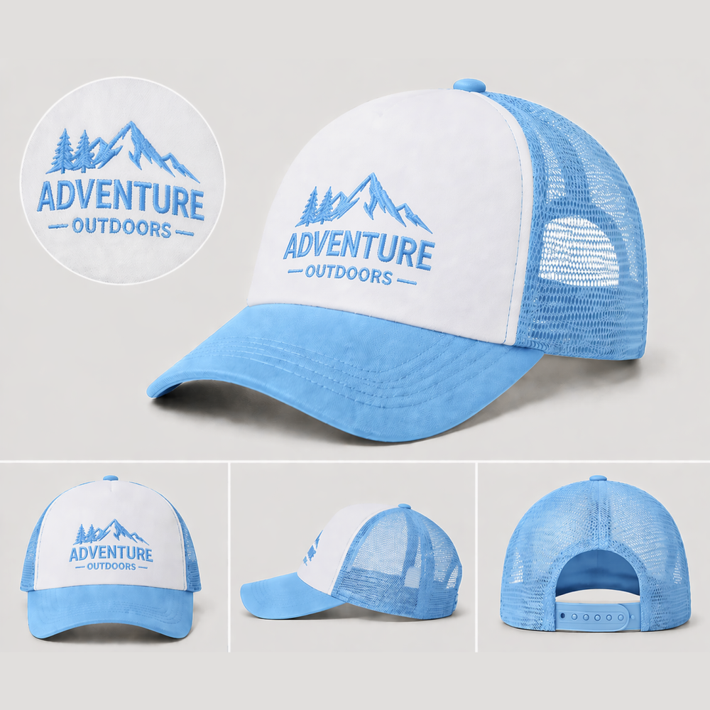 Custom Embroidered Hat – Mesh Snapback