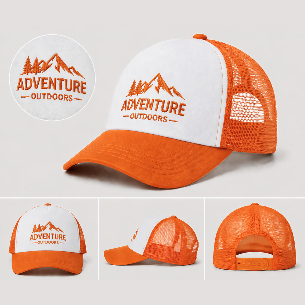 Custom Embroidered Hat – Mesh Snapback