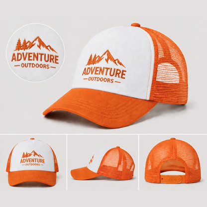 Custom Embroidered Hat – Mesh Snapback