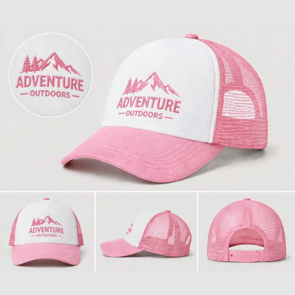 Custom Embroidered Hat – Mesh Snapback