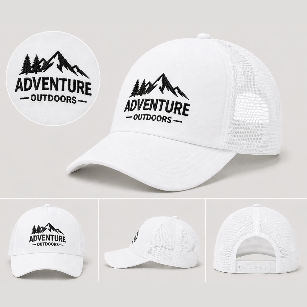 Custom Embroidered Hat – Mesh Snapback
