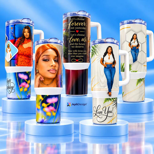 40 oz Tumbler with Handle Insulated Large Tumblers Bulk with Lids and Straws Stainless Steel