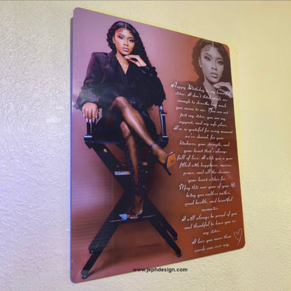 Impresión fotográfica de metal personalizada