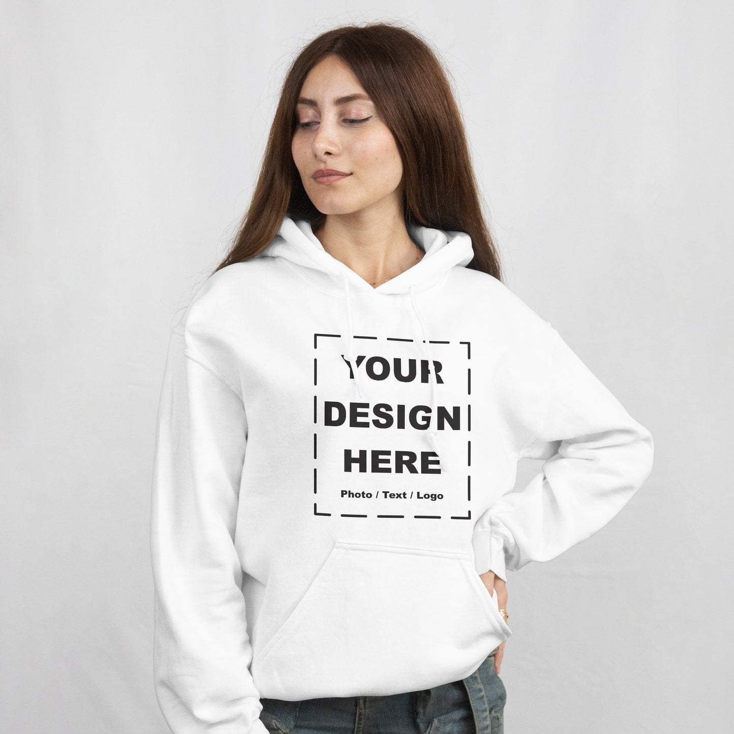 Sudadera unisex con capucha estampada personalizada