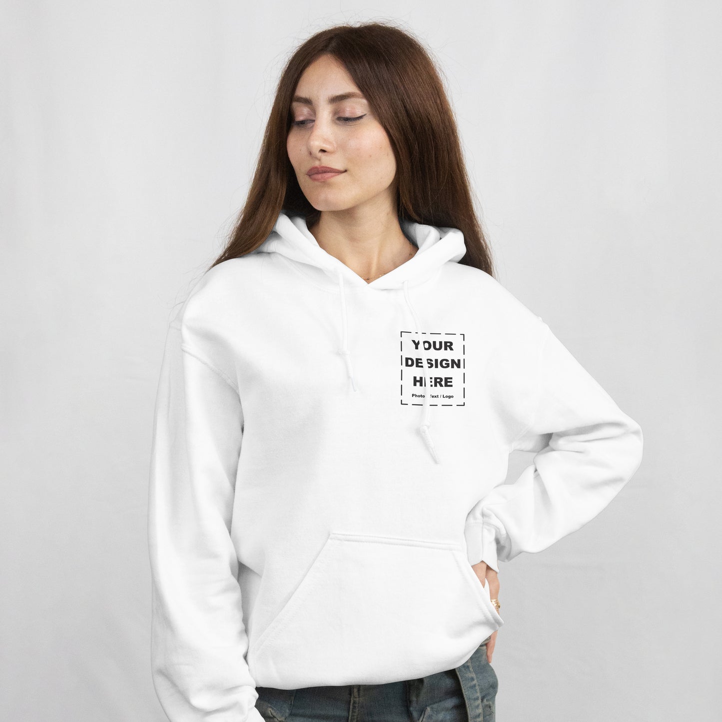Sudadera unisex con capucha estampada personalizada