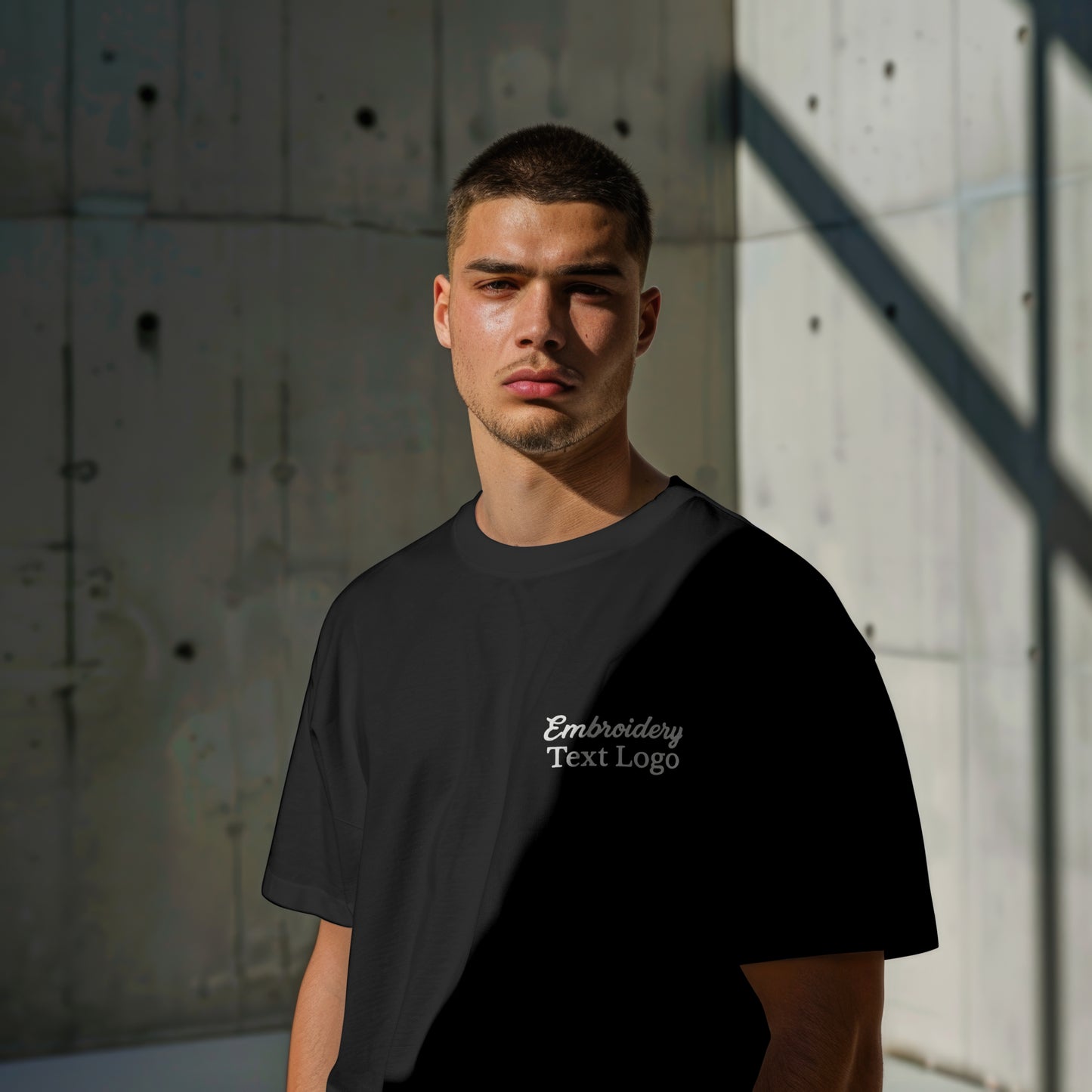 T-shirt unisexe brodé personnalisé