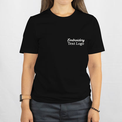 T-shirt unisexe brodé personnalisé