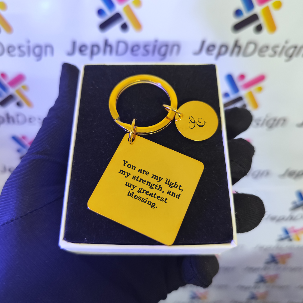 Personalized Calendar Keychain – Custom Date Gift