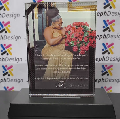Crystal Honor Plaque